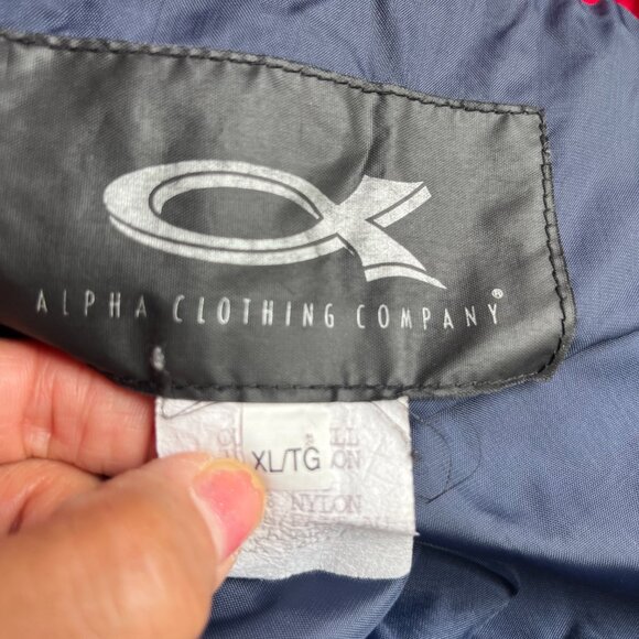 90's Vintage Molson Slo-Pitch Lightweight Nylon Red Jacket - Picture 9 of 10